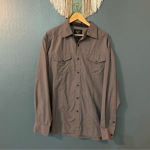 Modern Culture Men’s Gray Button Down Long Sleeve Dress Shirt Size XXL